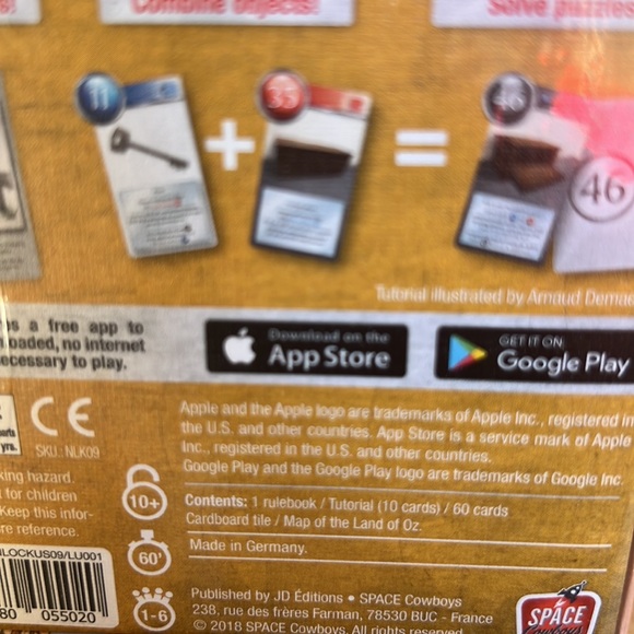 Unlock! Secret Adventures: The Adventures of Oz Escape Room Card Game BNWT - Picture 5 of 6